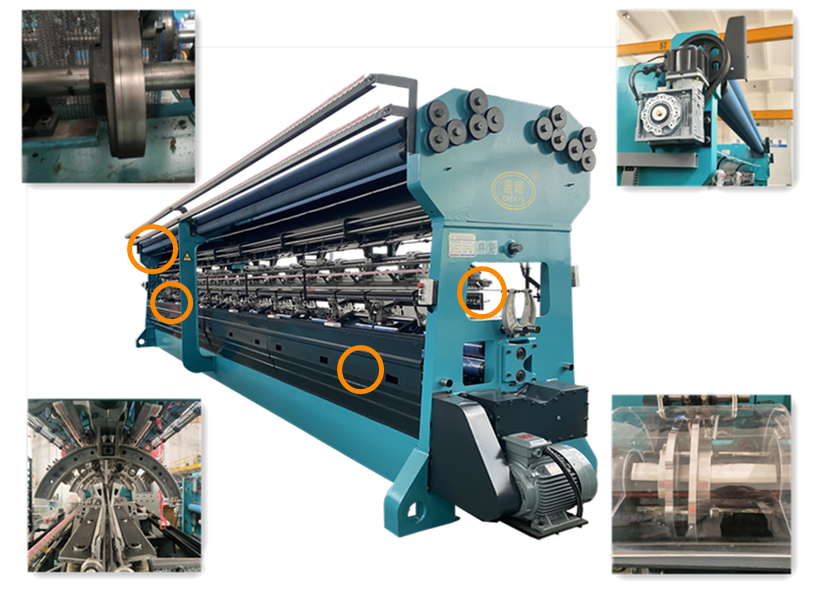 Raschel Knitting Machine DRCA Detail